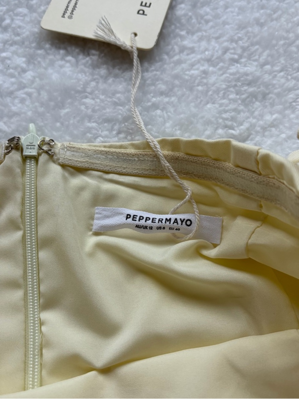 NWT Peppermayo Limelight Midi Dress - Lemon - Picture 8 of 11